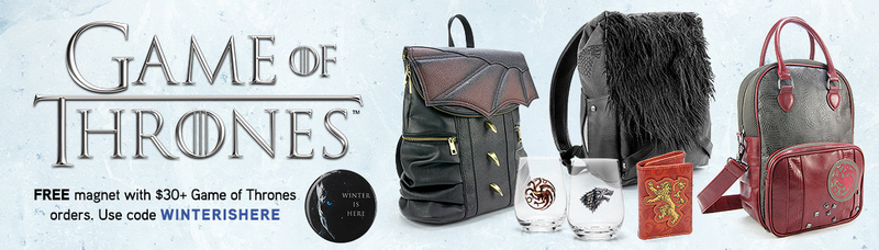Free magnet with $30+ Game of Thrones order with code WINTERISHERE